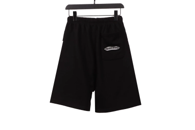 Chrome Hearts horseshoe distressed Sanskrit Short Pants black 02