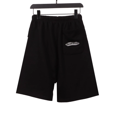 Chrome Hearts horseshoe distressed Sanskrit Short Pants black 02