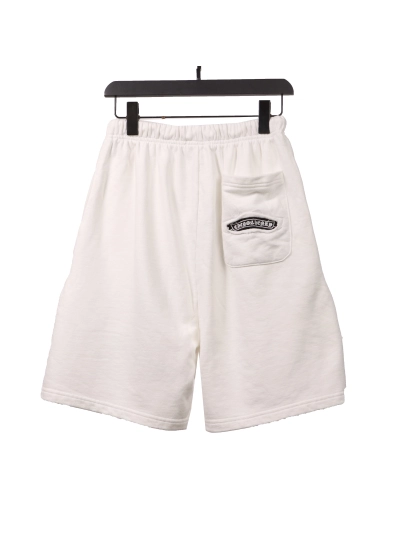 Chrome Hearts horseshoe distressed Sanskrit Short Pants white 02