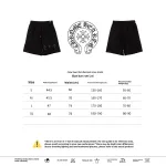  Chrome Hearts hot diamond cross Short Pants blackB