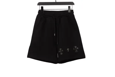 Chrome Hearts hot diamond cross Short Pants blackB 01