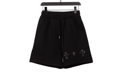 Chrome Hearts hot diamond cross Short Pants blackB 01