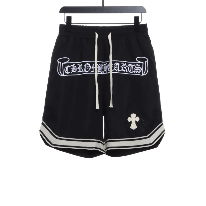  Chrome Hearts Sanskrit embroidered woven Short Pants