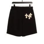  Chrome Hearts white leather label cross Short Pants