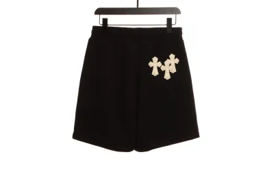 Chrome Hearts white leather label cross Short Pants 02