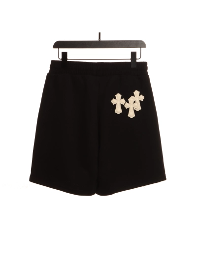 Chrome Hearts white leather label cross Short Pants 02