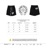  Chrome Hearts white leather label cross Short Pants