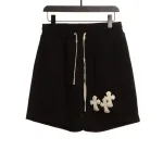  Chrome Hearts white leather label cross Short Pants