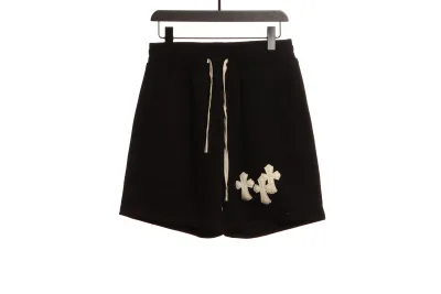 Chrome Hearts white leather label cross Short Pants 01