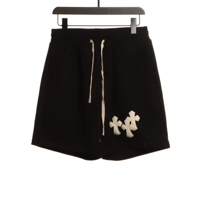 Chrome Hearts white leather label cross Short Pants 01