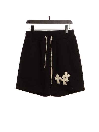 Chrome Hearts white leather label cross Short Pants 01