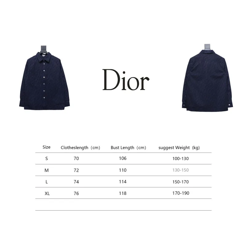 Dior 22ss classic all-over monogram denim shirt jacket