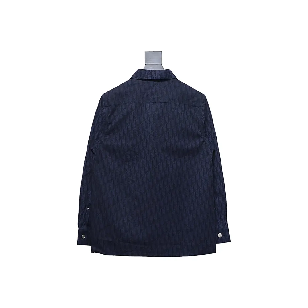 Dior 22ss classic all-over monogram denim shirt jacket