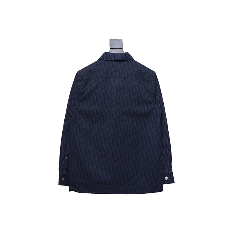  Dior 22ss classic all-over monogram denim shirt jacket