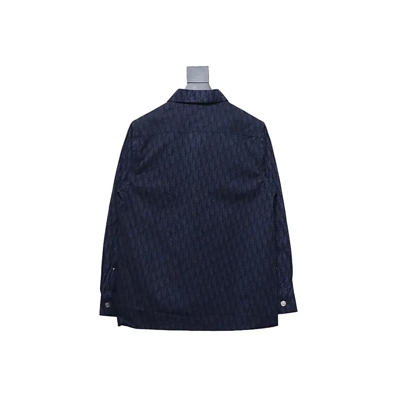 Dior 22ss classic all-over monogram denim shirt jacket