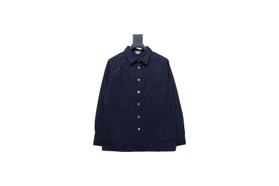 Dior 22ss classic all-over monogram denim shirt jacket 01