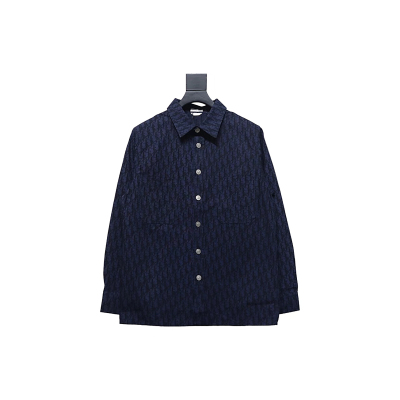  Dior 22ss classic all-over monogram denim shirt jacket 01