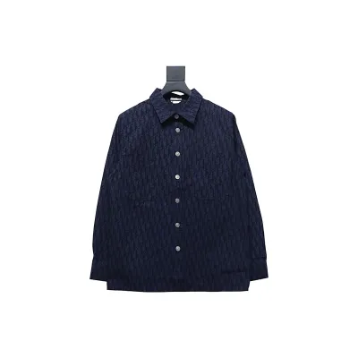 Dior 22ss classic all-over monogram denim shirt jacket 01