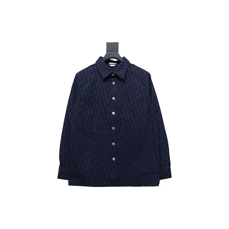 Dior 22ss classic all-over monogram denim shirt jacket