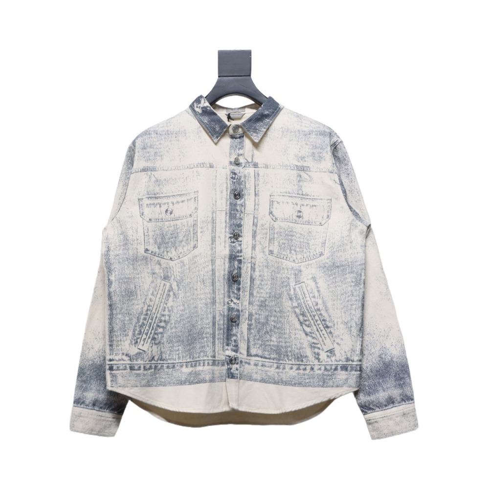  Dior 24Fw ink sketch print denim jacket