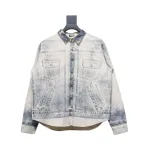 Dior 24Fw ink sketch print denim jacket