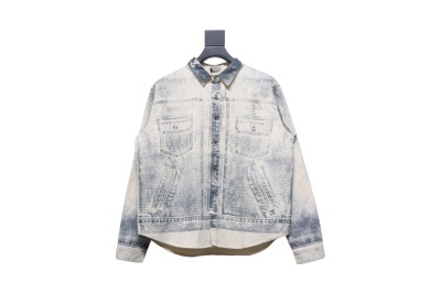 Dior 24Fw ink sketch print denim jacket 01