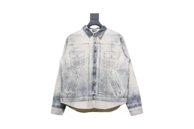 Dior 24Fw ink sketch print denim jacket 01
