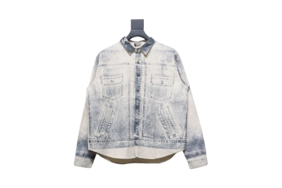 Dior 24Fw ink sketch print denim jacket 01