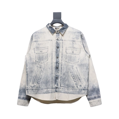 Dior 24Fw ink sketch print denim jacket 01