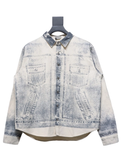 Dior 24Fw ink sketch print denim jacket 01