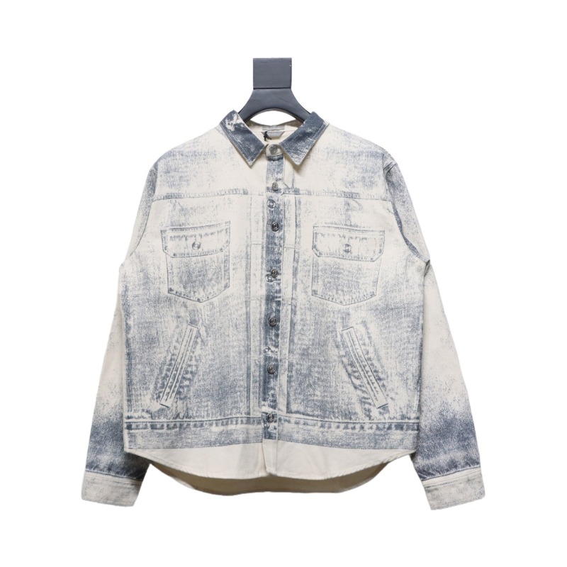  Dior 24Fw ink sketch print denim jacket