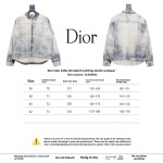  Dior 24Fw ink sketch print denim jacket