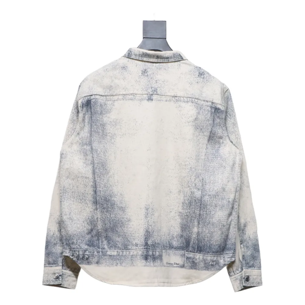 Dior 24Fw ink sketch print denim jacket