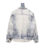  Dior 24Fw ink sketch print denim jacket