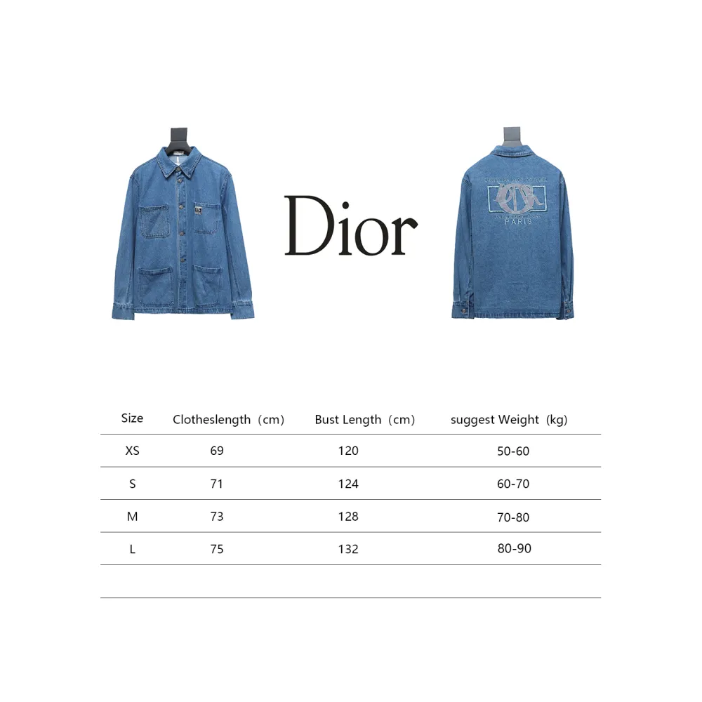  DIOR 24ss autumn ready-to-wear denim jacket