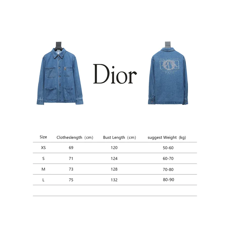  DIOR 24ss autumn ready-to-wear denim jacket