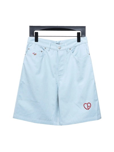Dior 24ss heart embroidered Short Pants 1 01