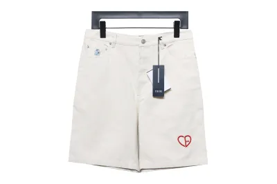 Dior 24ss heart embroidered Short Pants 2 01