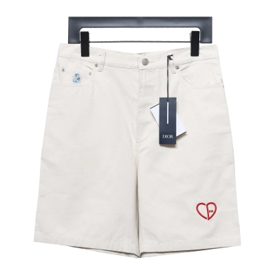 Dior 24ss heart embroidered Short Pants 2 01