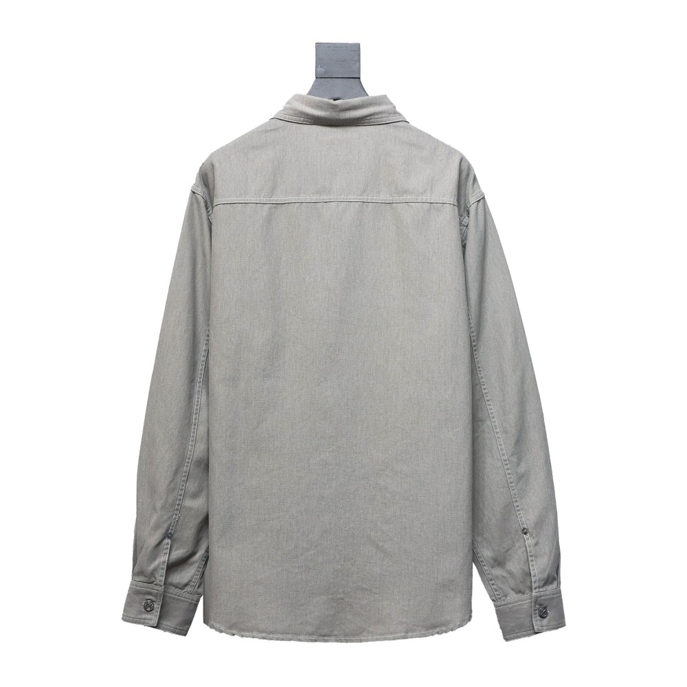  Dior & Stone lsland Dior Stone Island joint embroidered denim shirt jacket1