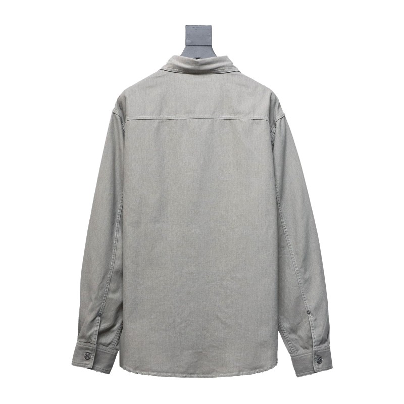  Dior & Stone lsland Dior Stone Island joint embroidered denim shirt jacket1