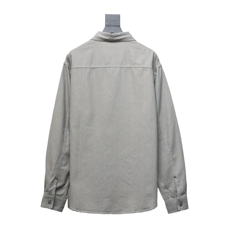Dior & Stone lsland Dior Stone Island joint embroidered denim shirt jacket1