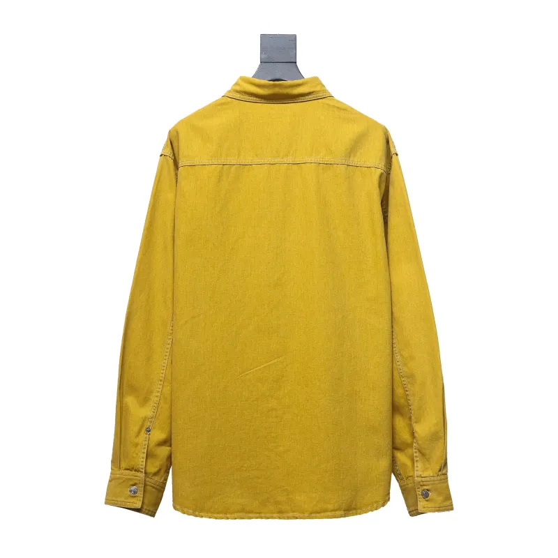 Dior & Stone lsland Dior Stone Island joint embroidered denim shirt jacket2