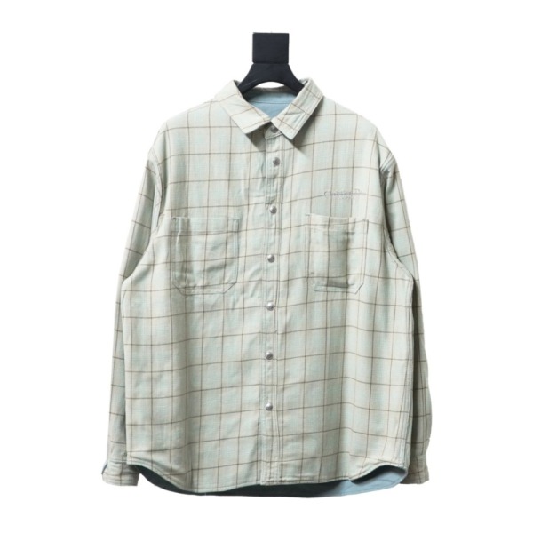 DIOR double-sided cotton denim shirt