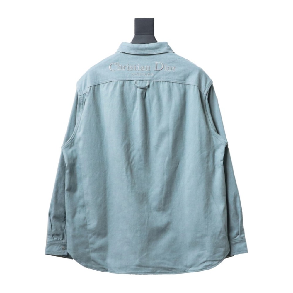 PK DIOR double-sided cotton denim shirt
