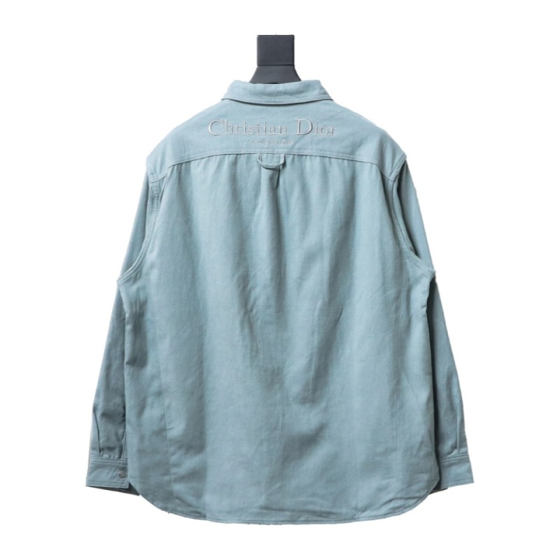 PK DIOR double-sided cotton denim shirt