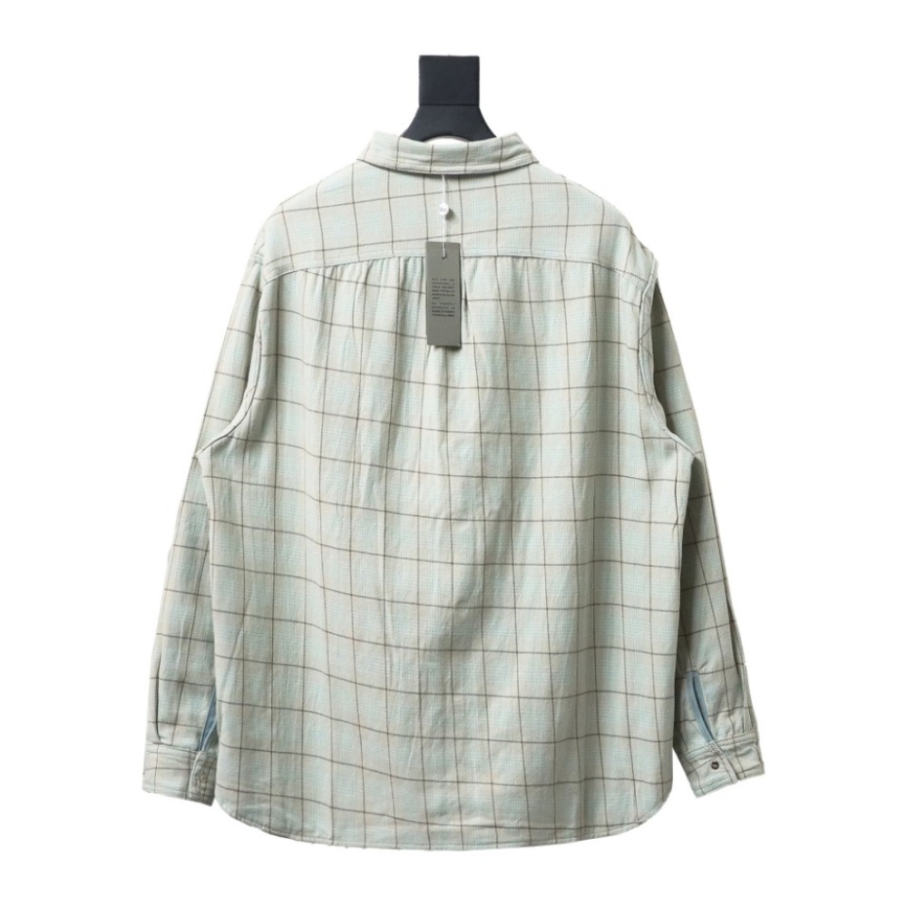 PK DIOR double-sided cotton denim shirt