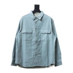 PK DIOR double-sided cotton denim shirt