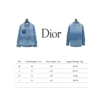 DIOR Dr men 24fall lily of the valley denim shirt