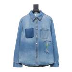 PK DIOR Dr men 24fall lily of the valley denim shirt